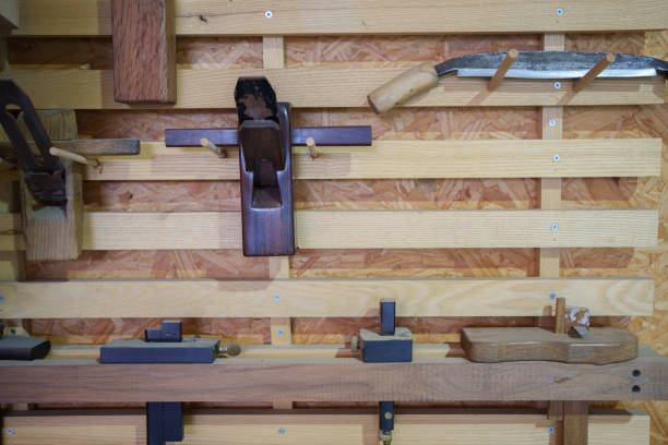 planer knife hanging on the wall
