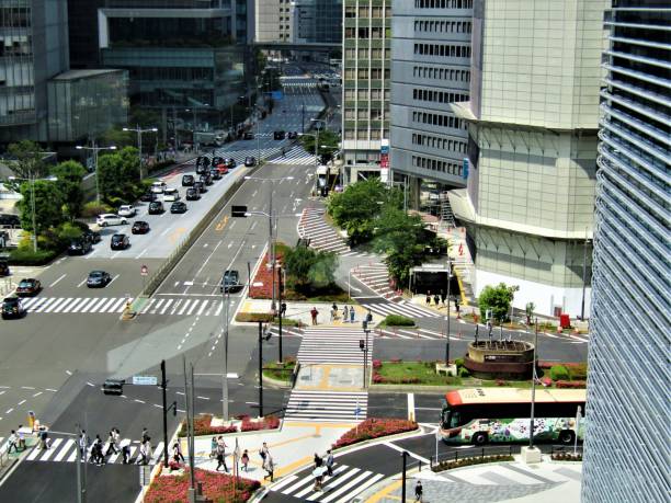 Elevated view of Yaesu side of Tokyo station.