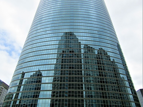 The skyscrapers of Shinagawa. Reflections.