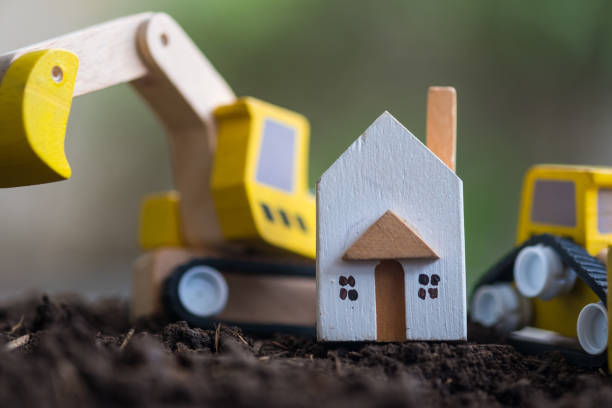 istock Building house concept. New project for the construction industry 1492193581