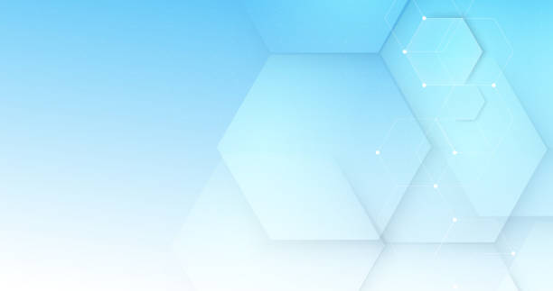 istock Abstract white and blue hexagon background. science and health care technology concept background. Vector illustration 1492196164