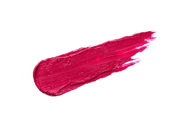 istock Pink lipstick swatch isolated on white background. 1492197818