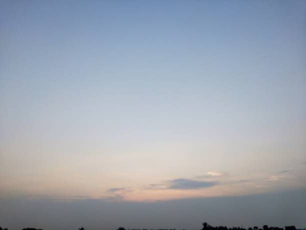 Artistic lonely monsoon sky captured in the evening