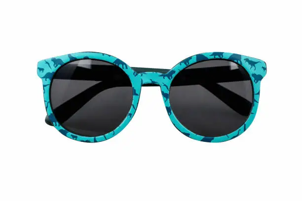 Photo of Sunglasses with turquoise and black frame pattern