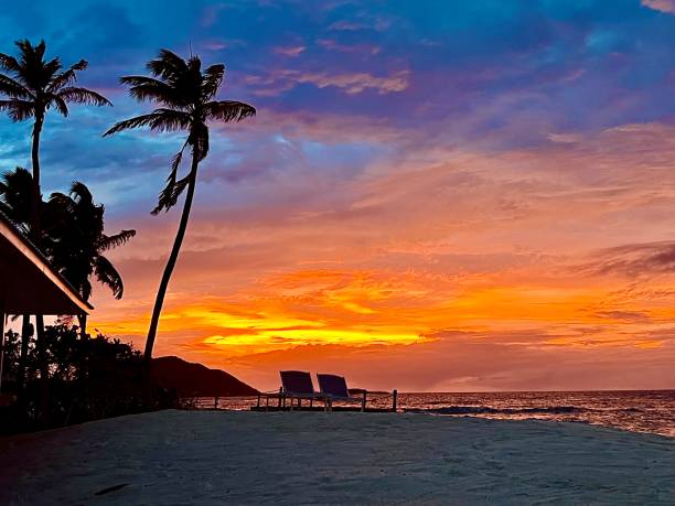 istock A Brilliant Sunset on Palm Islans 1492203816