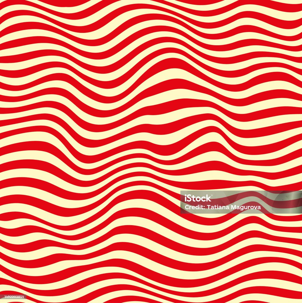 Seamless Red Striped Pattern Stock Illustration - Download Image Now ...