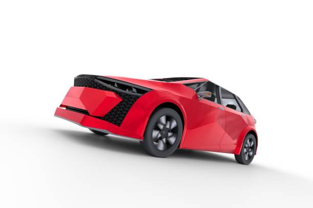 3D illustration of new carsThis image doesn`t contain any visible trademarked products, corporate identity, logos, or copyrighted elements.I am author of design of this car.I am author of 3d model of this car