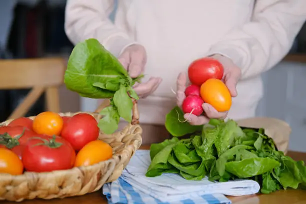 Photo of Farm organic food and vegetables.