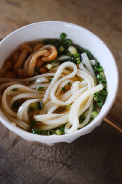 istock Dip udon noodles in udon soup. 1492221662