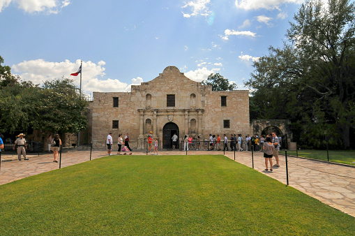 San Antonio, TX, USA- September 3, 2011: San Antonio is the second largest city in Texas and the seventh largest city in USA. It is also a famous tourism city in South USA.  Here is the San Antonio Missions National Historical Park.
