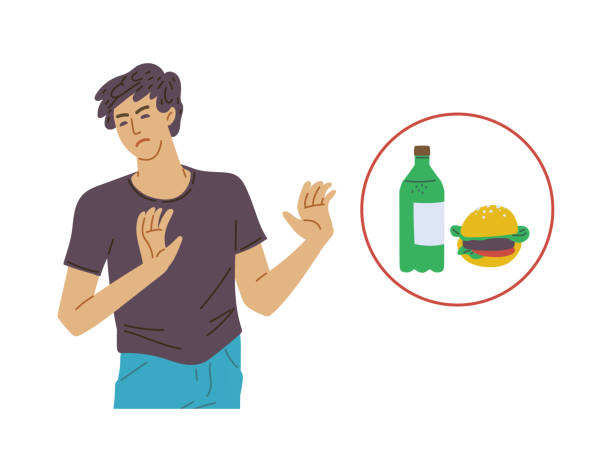 Refusing Food Visual 80+ Man Refusing Food Stock Illustrations, Royalty-Free Vector Graphics ...