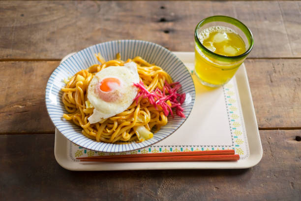 istock Japanese fried udon noodle. 1492240588