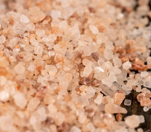istock Pink natural salt on the table, close up 1492243665