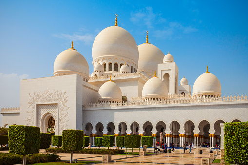 Sheikh Zayed Grand Mosque is the largest mosque of UAE, located in Abu Dhabi the capital city of the United Arab Emirates