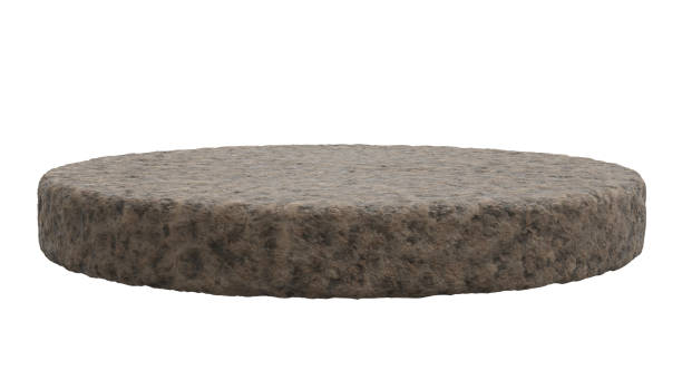 istock soil circle land ground floor earth soil land layer. floor circle soil land ground floor isolated on white background. soil land ground floor 3d illustration render 1492262575