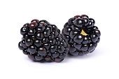 blackberry fruit  isolated on white