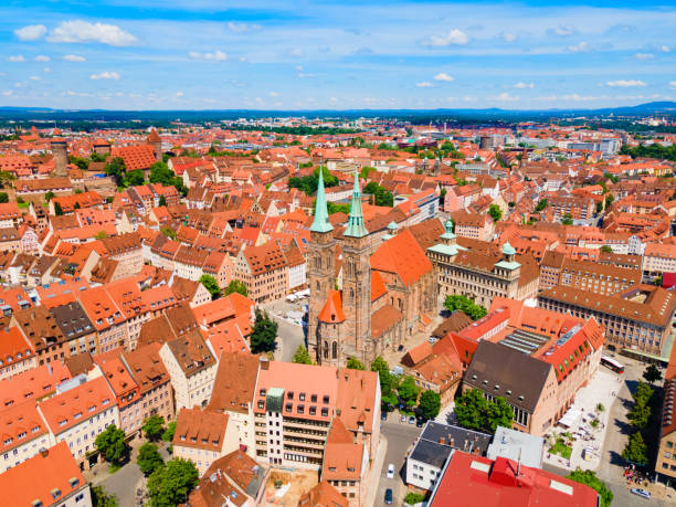 istock Nuremberg old town aerial panoramic view 1492272234