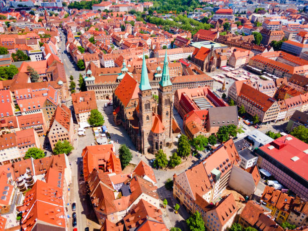istock Nuremberg old town aerial panoramic view 1492272261