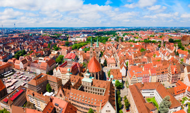 istock Nuremberg old town aerial panoramic view 1492272339