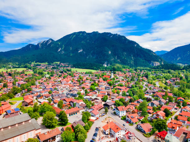 istock Oberammergau aerial panoramic view in Bavaria, Germany 1492272368