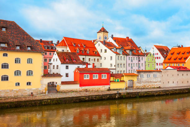 istock Regensburg old town in Bavaria, Germany 1492276906