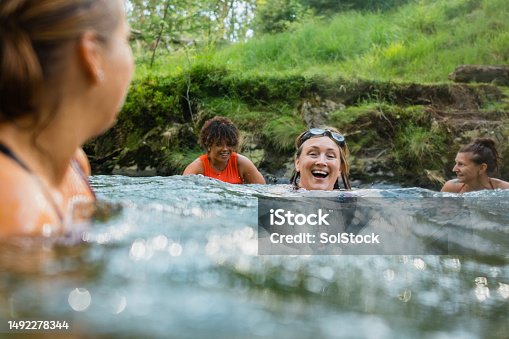 istock Joyful River Swim 1492278344