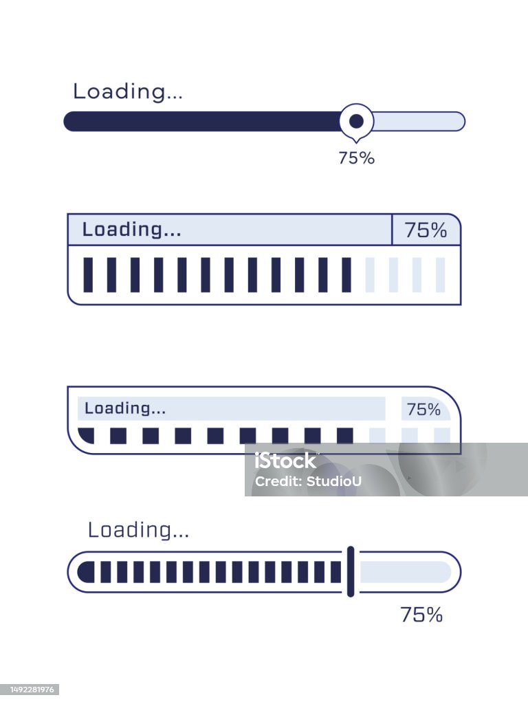 Loading Progress Bar Concepts Progress Visualization Web Design ...