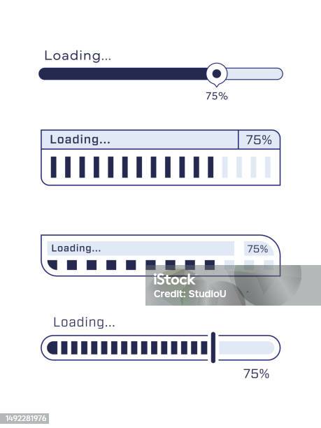 Loading Progress Bar Concepts Progress Visualization Web Design ...