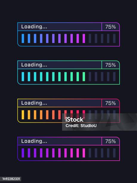 Loading Progress Bar Concepts Progress Visualization Web Design ...