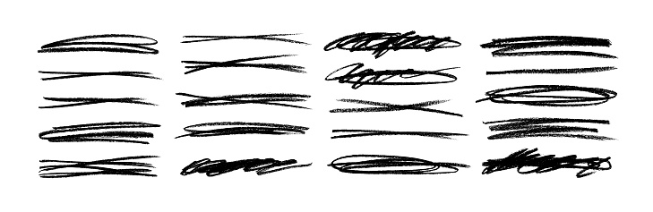 Higlight Line Vector Set Of Highlight Lines And Underlines Stock Illustration ...