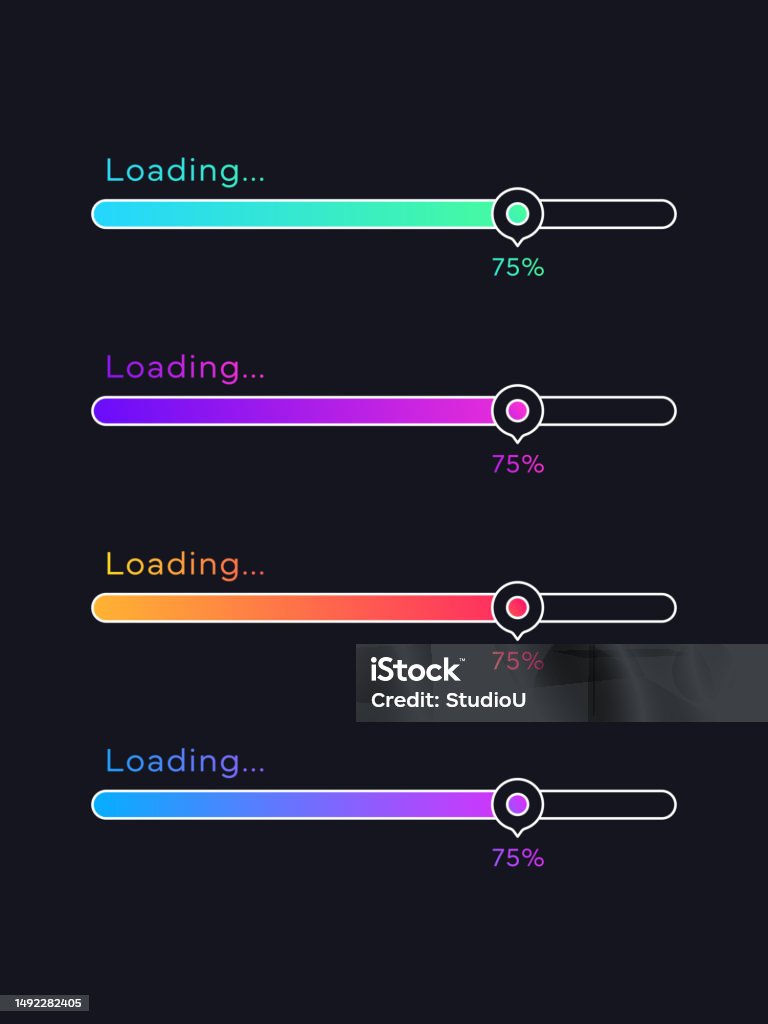Loading Progress Bar Concepts Progress Visualization Web Design ...