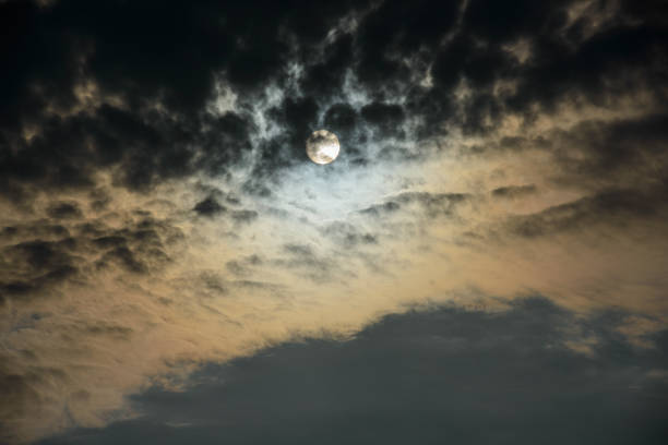 istock At dusk, the sun was obscured by fast-moving clouds. 1492282968