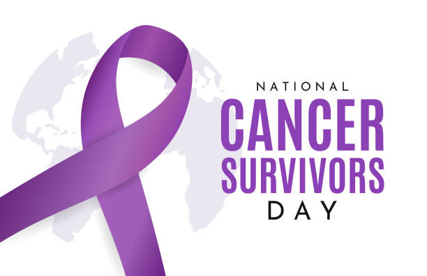 cancer survivors day card, background. vector - 生存 幅插畫檔、美工圖案、卡通及圖標