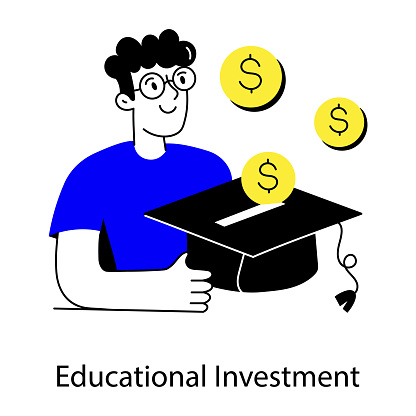 Investasi Pendidikan Ilustrasi Stok - Unduh Gambar Sekarang - Avatar