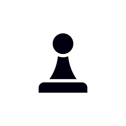 Pawn Solid Icon. Design is Suitable for Web Page, Mobile App, UI, UX and GUI design.