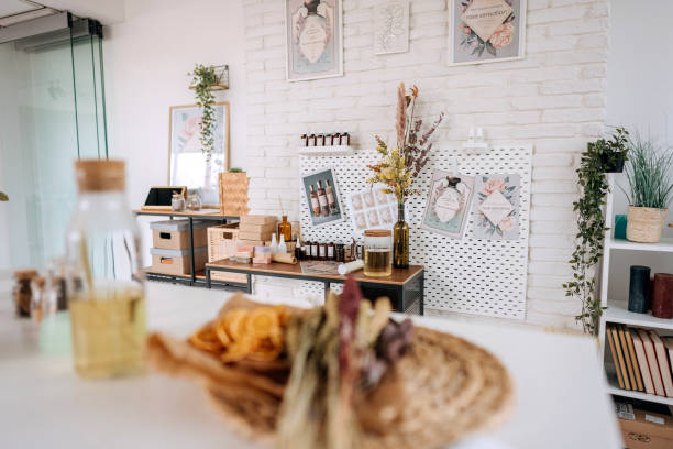istock Domestic cosmetic workshop with no people 1492291427