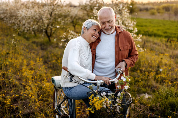 istock Husband Pushing Wife on Bicycle 1492294770