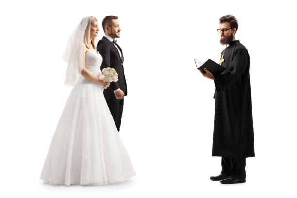 istock Priest marrying a bride and groom 1492299794