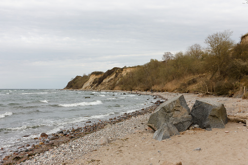 coast line at the Baltic Sea at spring time