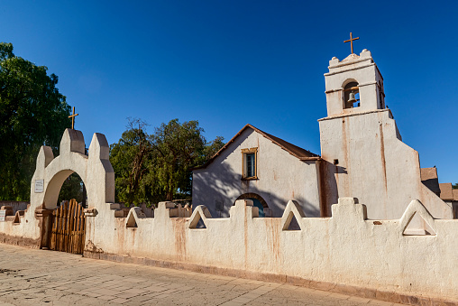 San Pedro de Atacama Parish Church, Chile on May 02, 2023.