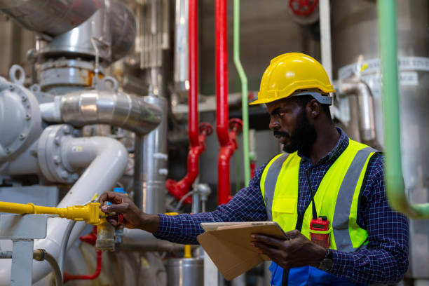istock African man engineer working at factory construction site. 1492305329
