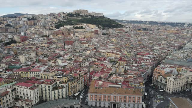 Naples in drone