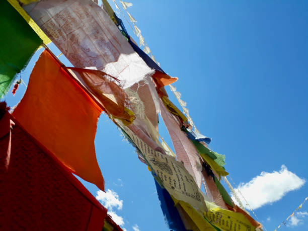 istock Close-Up Tibetan Prayer Flags 1492310253