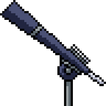 pixel art of telescope stargaze tube