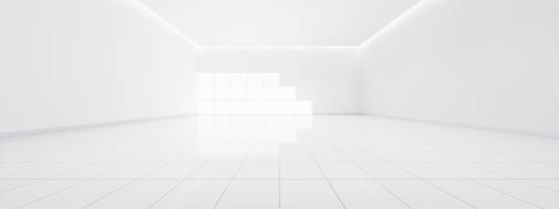 istock 3d rendering of empty space in room for background. 1492318136