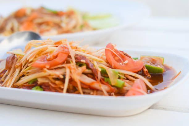 papaya salad Som tum Thai