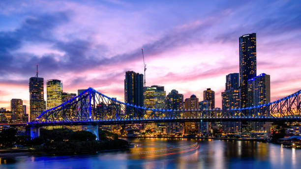 istock Sunset in Story Bridge, Brisbane 1492320152