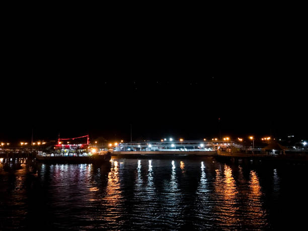 istock view of the light on the sea at night 1492321828
