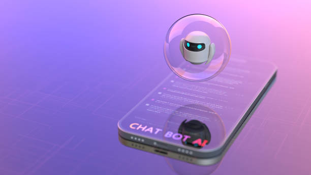 AI chatbot - Artificial Intelligence innovation digital concept in a bubble 