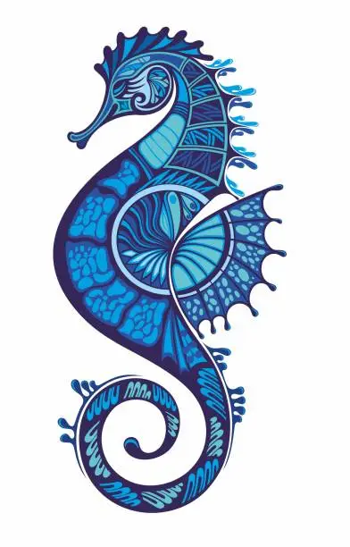 Vector illustration of Seahorse